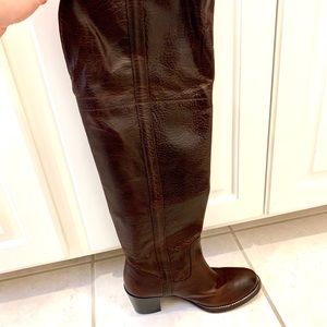 Frye OTK Brown leather boots (EUC)